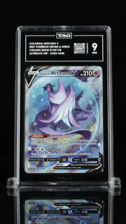 2021 Pokemon Galarian Articuno V Alt Art Chilling Reign 170/198 PSA 9 MINT - Image 1