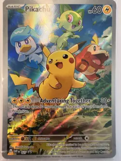 Pokemon Pikachu SVP027 Black Star Promo Sealed English Scarlet & Violet - Image 1