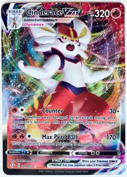 Cinderace VMAX 019/072 Shining Fates Holo Pokemon - Image 1