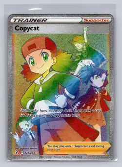 Copycat 222/203 Rainbow Rare Evolving Skies Pokemon Holo Lightly Played - Image 1