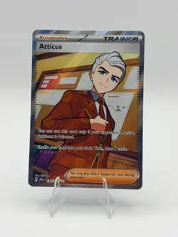 Atticus 134 Ultra Rare Prismatic Evolutions Pokemon Holo Near Mint - Image 1