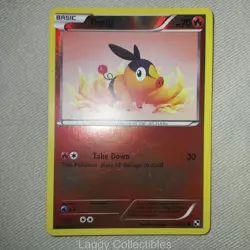 Pokemon Black & White 16/114 Tepig - Reverse Holo Common - Moderately Played - Image 3