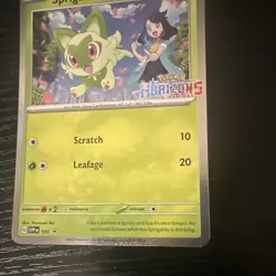 The Pokemon Company Pokemon TCG Sprigatito 191 SVP Promo Holo Eng 2024 - Image 3