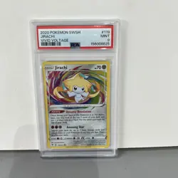 2020 Pokemon Vivid Voltage Set Jirachi 119/185 Amazing Rare PSA 9 MINT - Image 1