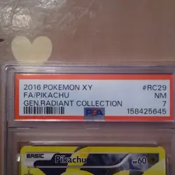 The Pokemon Company PSA 7 2016 Pikachu RC29-32 Radiant Collection Full Art Holo - Image 5