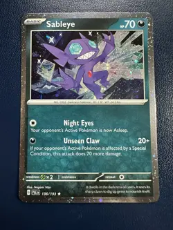 Sableye 136/193 Cosmos Holo - Pokemon Paldea Evolved NM - Image 1