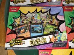 (5) Pokemon TCG Mega Evolution ASCENDED HEROES Deluxe Pin Collection Box Lot X5 - Image 4