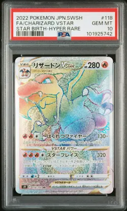 Charizard Vstar 118/100 Hyper Rare Star Birth Pokemon Japanese PSA 10 - Image 1