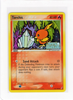Pokemon TCG Torchic EX Crystal Guardians 66/100 Reverse Holo Common LP - Image 1