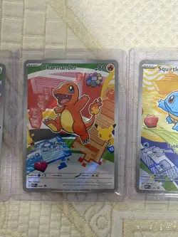 Pokemon First Partner Illustration Collection Series 1 Gen 1 Kanto Starters- (2) - Image 3