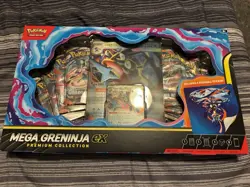 Pokemon Mega Greninja EX Premium Collection New Sealed 8 Packs Promo Unopened - Image 1