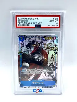One Piece card game Japanese Sogeking OP03-122 Manga Alternate Art PSA 10 - Image 1