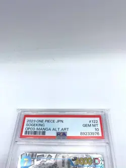 One Piece card game Japanese Sogeking OP03-122 Manga Alternate Art PSA 10 - Image 3