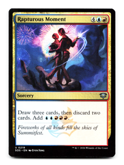 Rapturous Moment X4 [Secrets of Strixhaven] MTG SOS 219 *PLAYSET* NM 💧🔥 - Image 2