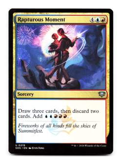 Rapturous Moment X4 [Secrets of Strixhaven] MTG SOS 219 *PLAYSET* NM 💧🔥 - Image 4