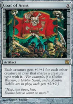 [1x] Coat of Arms Heavy Play, English Ninth Edition MTG Magic - Image 1