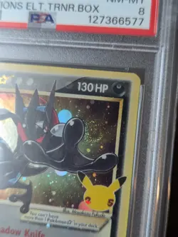 2021 Pokemon Celebrations Greninja Gold Star Promo SWSH144 PSA 8 SWIRL! 🌟🌀 - Image 2