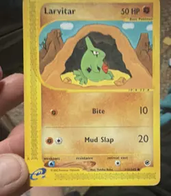 Nintendo Larvitar 116/165 Expedition Base Set Common 50HP Regular e-Reader - Image 1