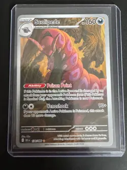 Pokemon - Scolipede 134/086 - Black Bolt - Illustration Rare - Image 1