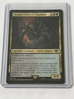 Shelob Child of Ungoliant 230 MTG LOTR Middle Earth 2023 MT 9.0 + Non Foil Rare - Image 1