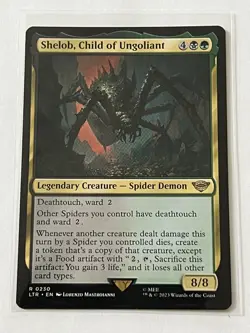Shelob Child of Ungoliant 230 MTG LOTR Middle Earth 2023 MT 9.0 + Non Foil Rare - Image 2