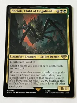 Shelob Child of Ungoliant 230 MTG LOTR Middle Earth 2023 MT 9.0 + Non Foil Rare - Image 4