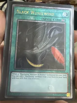 Konami Yu-Gi-Oh! Black Whirlwind Quarter Century Secret Rare RA03 - Image 1