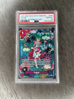 2026 ONE PIECE OP14-EB04 EN SUGAR SPECIAL ALTERNATE ART PSA 10 - Image 1