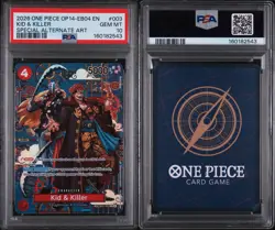 One Piece CCG Kid & Killer EB01-003 Alt Art Foil EN 2026 PSA 10 - Image 3