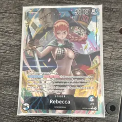 Bandai One Piece CCG Rebecca Leader OP04-039 Alt Art Foil Dressrosa 5000 - Image 1