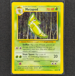 Metapod - 54/102 - Common - Base Set - Pokemon Card - VLP - Image 1