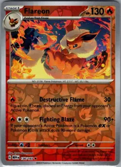 Flareon 013/131 Reverse Holo SV: Prismatic Evolutions - Pokemon Card - NM - Image 1