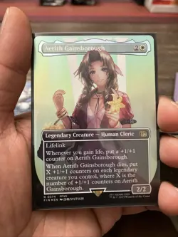 Aerith Gainsborough (Borderless) Final Fantasy Foil - Image 1