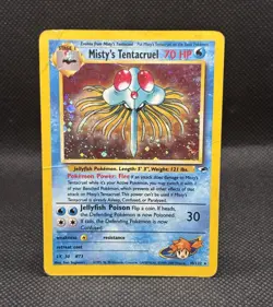 Misty's Tentacruel 10/132 Holo Rare Pokemon Card 2000 Gym Heroes Unlimited - Image 1