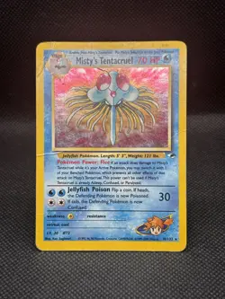 Misty's Tentacruel 10/132 Holo Rare Pokemon Card 2000 Gym Heroes Unlimited - Image 2