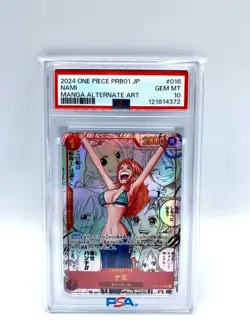 PSA 10 Nami OP01-016 Manga Alt Art ONE PIECE Card game The Best Japanese PRB-01 - Image 1