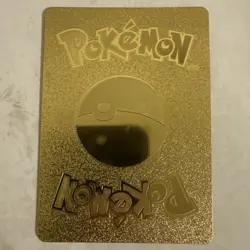 Pokemon Charizard V 220hp Gold Foil Fan Art Collector Card TCG - Image 2
