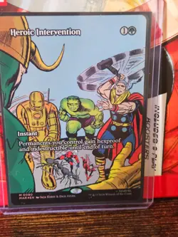 MTG Marvel Super Heroes Heroic Intervention Comic Showcase Foil - Image 1