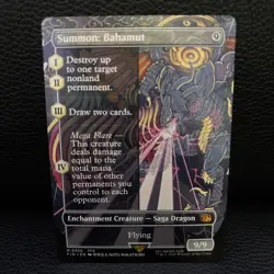 Summon: Bahamut (Borderless) - 356 -Mythic- Magic The Gathering FINAL FANTASY - Image 1