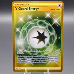 V Guard Energy (Secret) 215/195 Secret Rare SWSH12: Silver Tempest Pokemon TCG N - Image 1