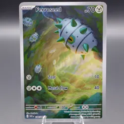 Ferroseed - 148/086 Illustration Rare SV: White Flare Pokemon TCG NM - Image 1
