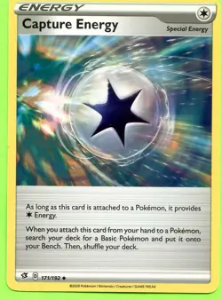 Capture Energy - Near Mint 172/192 SWSH Rebel Clash Pokemon - Image 1