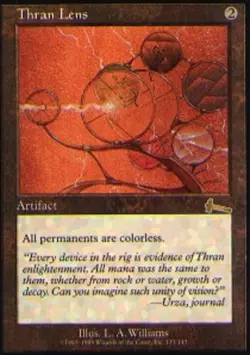 1 x Thran Lens - Foil - Urza's Legacy - Light Play - MTG - Image 1