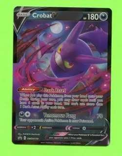 Crobat V - Near Mint SWSH110 Sword & Shield Promo Ultra Rare Pokemon - Image 1