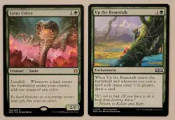 Lotus Cobra (ZNR) & Up the Beanstalk (WOE) - NM - MTG - Image 1