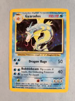Pokemon Gyarados 006/102 Base Set Holo Rare - Image 1