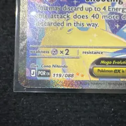 The Pokemon Company Mega Clefable EX 119/088 Holo Full Art POR EN 320 HP - Image 3