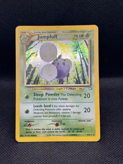 Jumpluff 7/111 Holo Rare 1st Edition Neo Genesis English HP 70 - Image 2