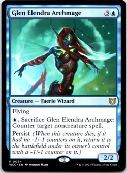 Glen Elendra Archmage - Commander: Wilds of Eldraine - 94 NM - Image 1