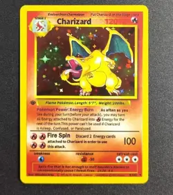 Pokemon Charizard Set Base Fan Art Carta da Collezione - Image 1